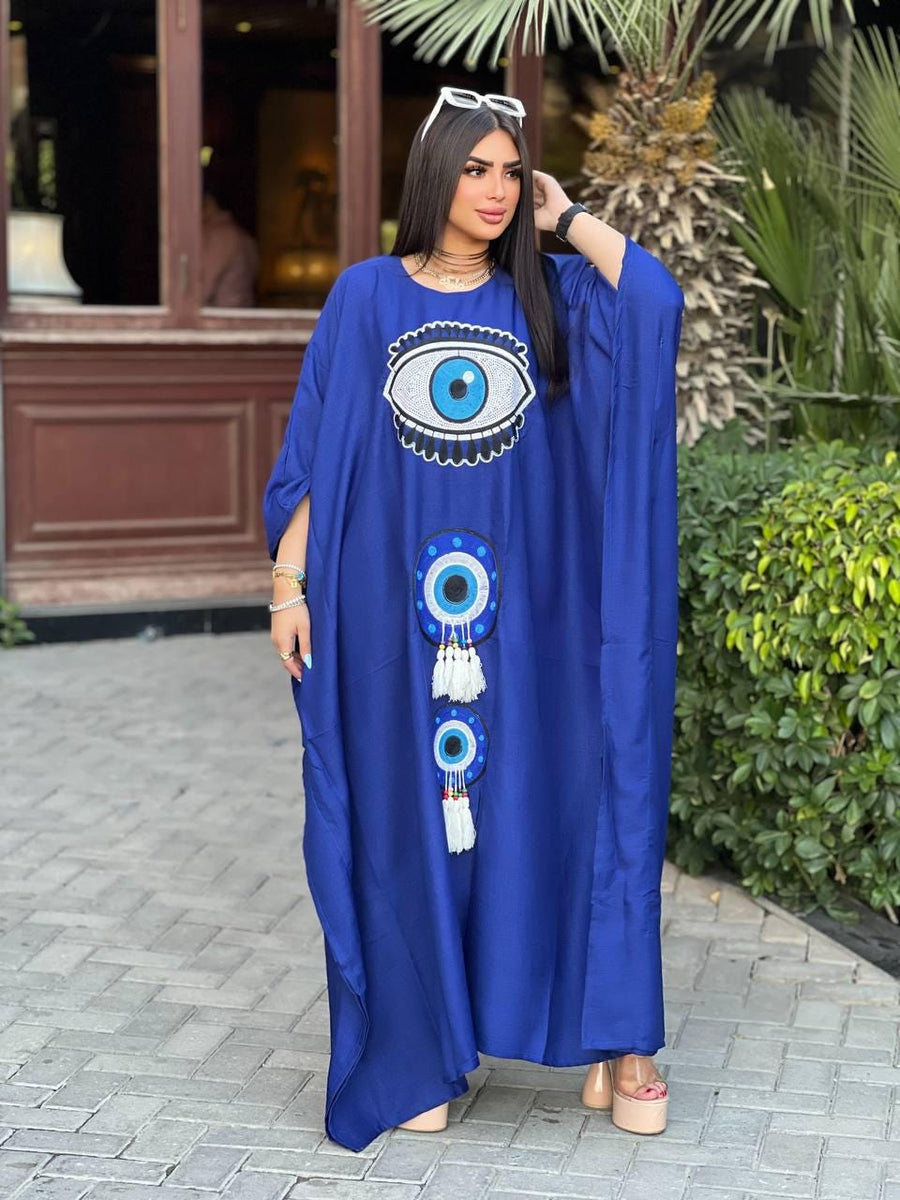 Elegant azr butterfly Plus size Caftan for women, Loose fit Classy Crepe Caftan, Kaftan, Kaftans, Moroccan Caftan