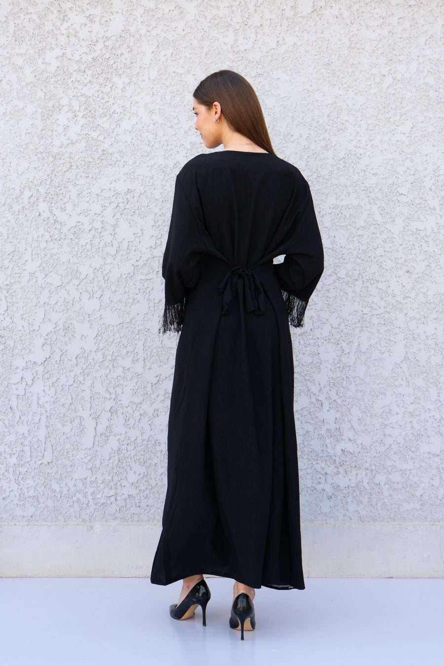 Black Evil Eye Caftan Dress – Embroidered Caftan for Women – Boho Maxi Kaftan – Evil Eye Dress – Modest Resort Wear – Caftans for women