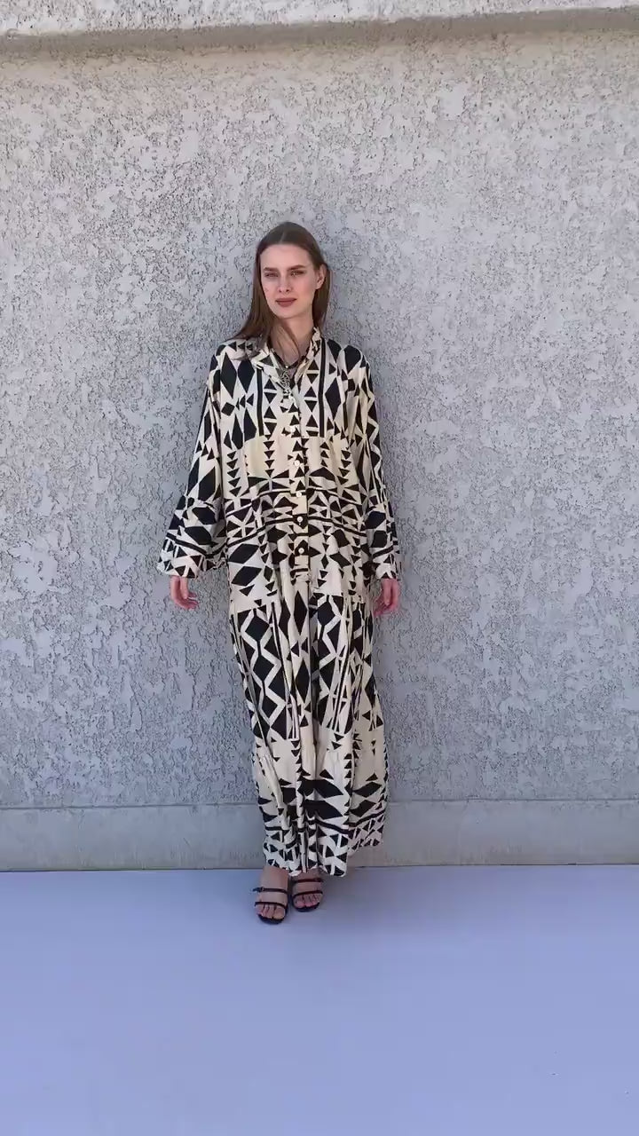Boho Navy Blue Flared sleeves print Summer Kaftan, Caftan, caftans for women, Boho Kaftan dress, Caftans for women, summer kaftans,