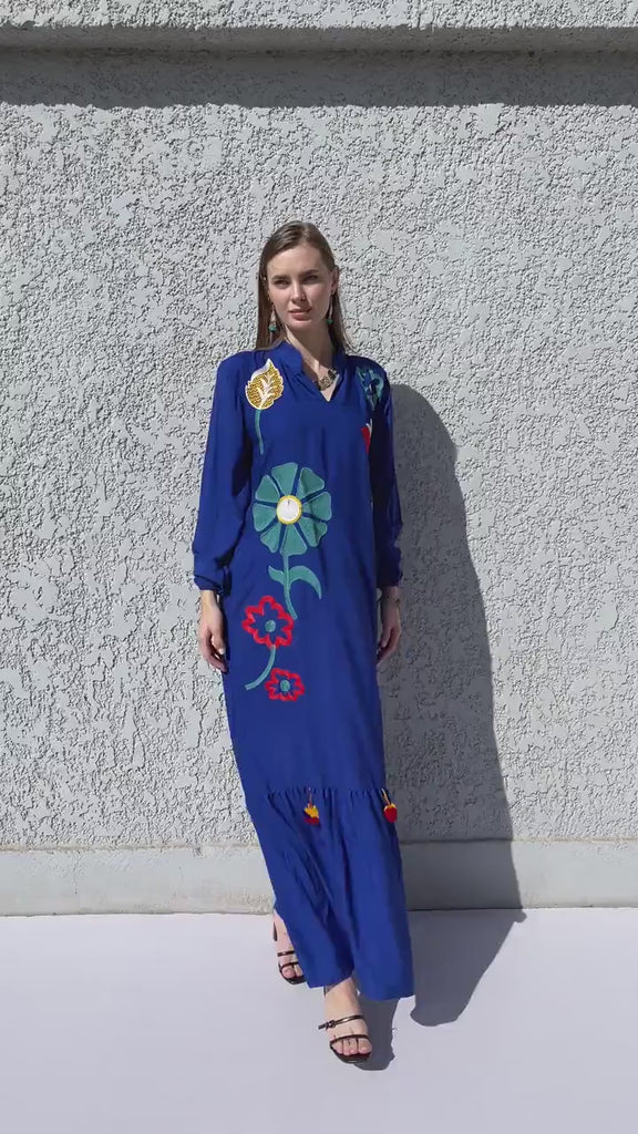 Summer White embroidered kaftan dress, caftans for women, Boho Kaftan dress, Caftans for women, long summer kaftan, kaftans, caftan