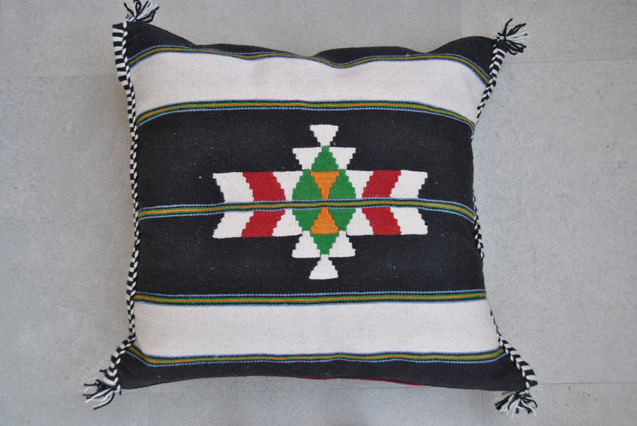 Handmade Large Pillow case, Bedouin Floor pillow pouf, wool