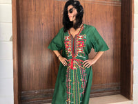 Siwa Green Plus size summer dress Loose summer Kaftan Green Boho Kaf Gipci LLC