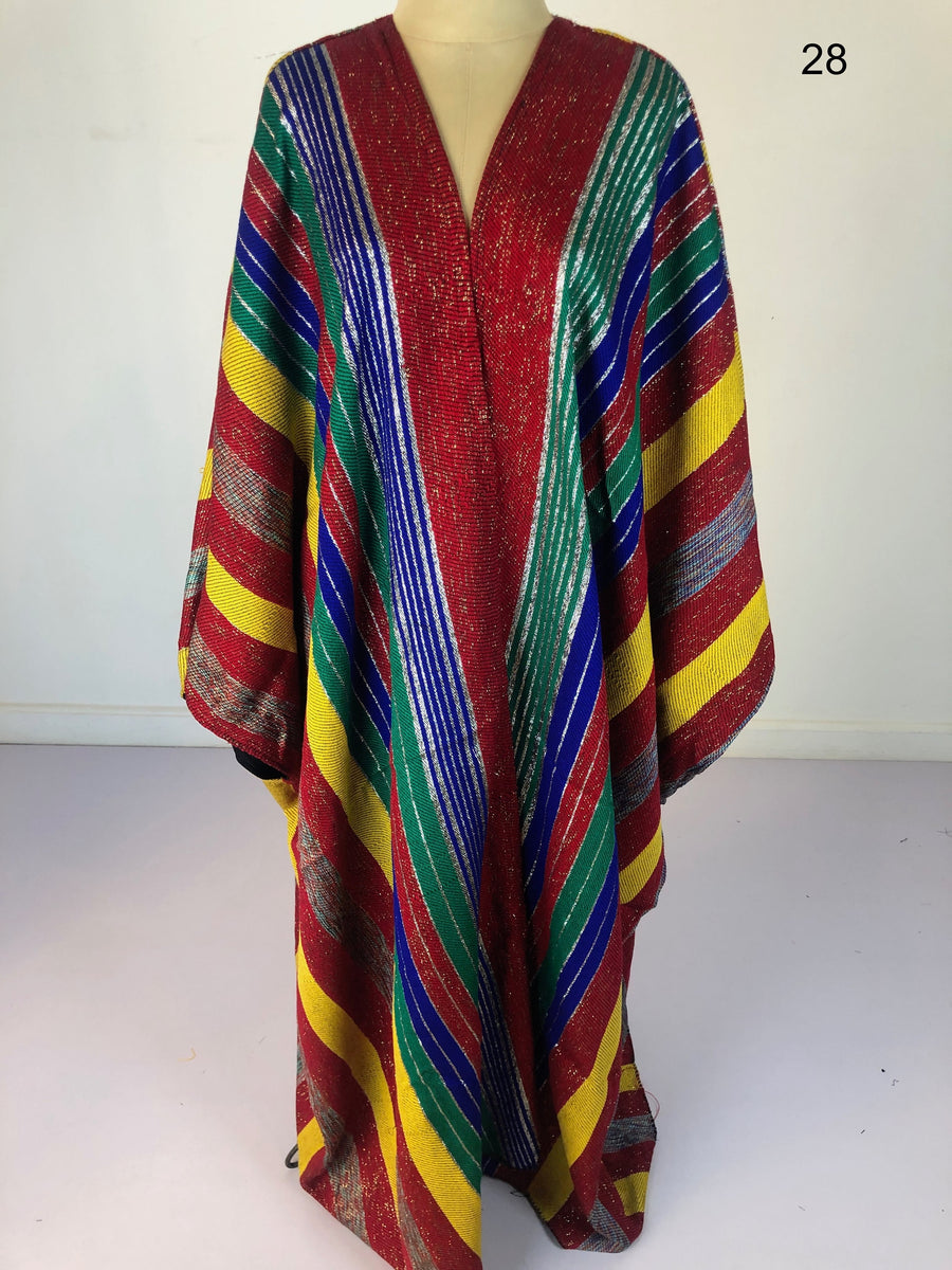 Stunning rainbow hand loomed Kimono, Winter Wool Kimono, Abayas, Winter Abaya, Colorful Abaya, Handmade Abaya, Kimonos for women