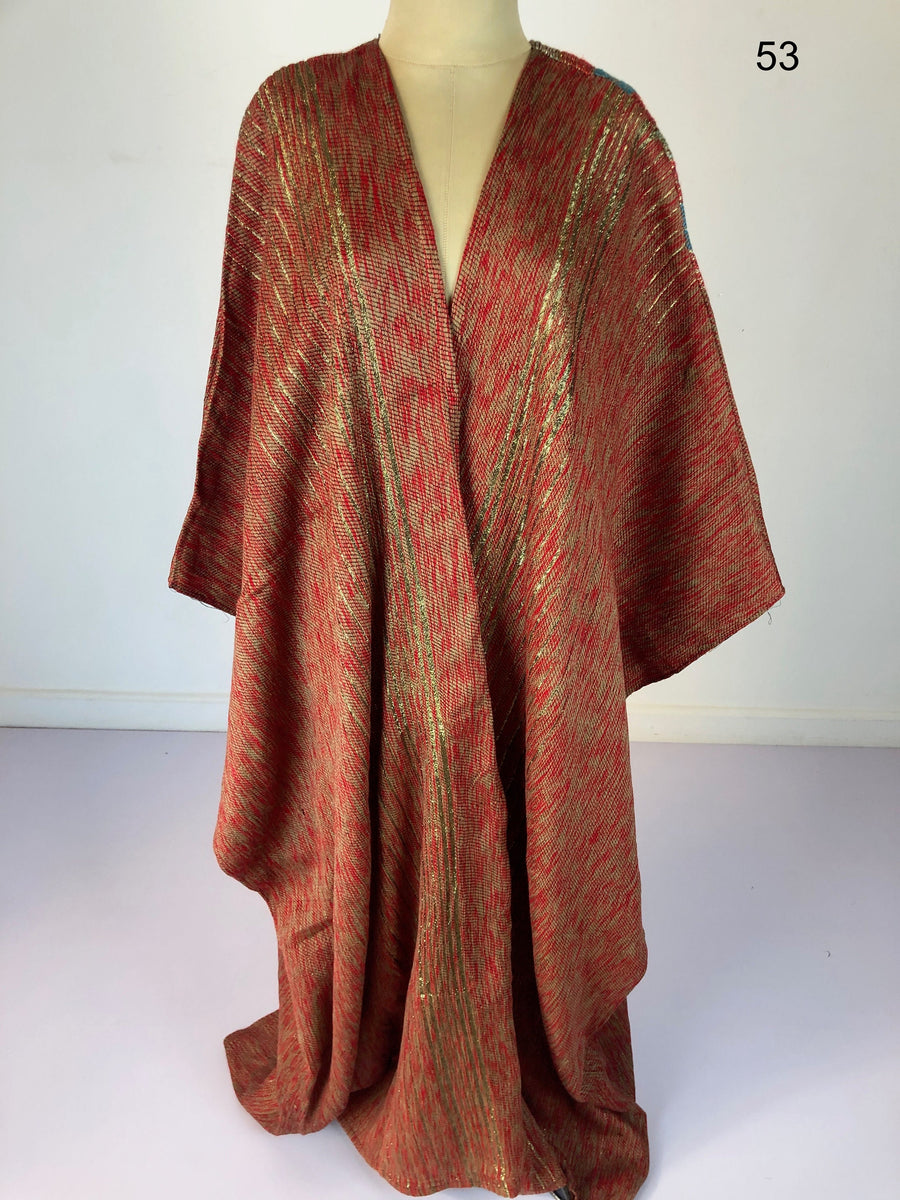 Hand loomed burgundy wool Abaya, Winter Wool Abaya, Abayas for women, Winter Abaya, Colorful Abaya, Handmade Abaya, Kimonos for women