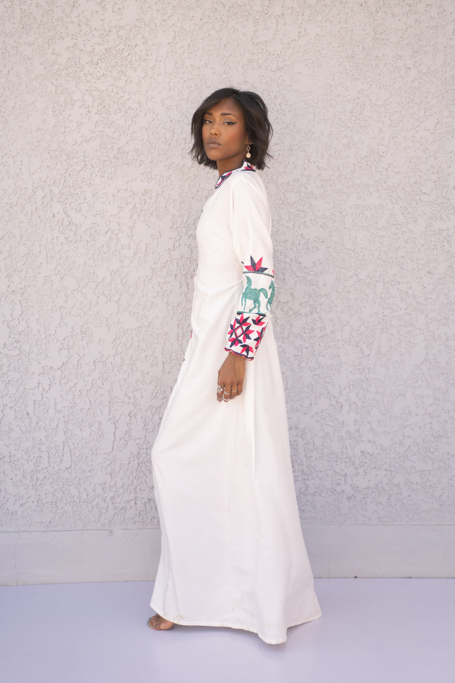 Chic White embroidered cotton Caftan, caftans for women, Kaftans, embroidered Caftan dress, Caftan maxi dress, Caftans for women, Caftans