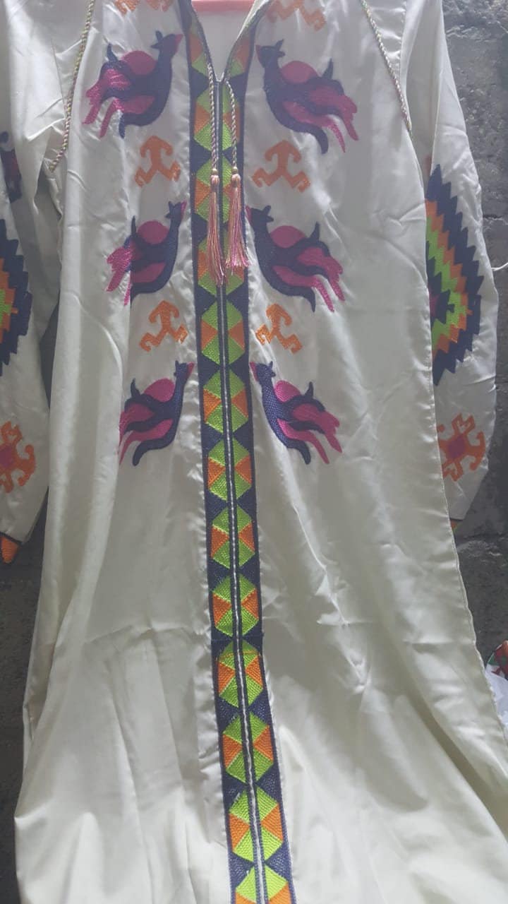 Boho beige Caftan, Long sleeve Caftan dress, Colorful embroidered Caftan dress, Caftan maxi dress, Caftans for women, Caftans