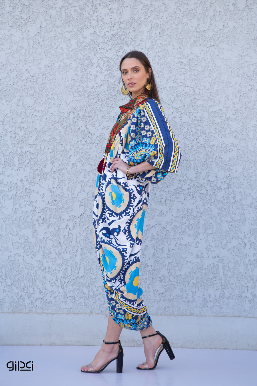 Colorful blue African Caftan dress,  Caftans for women, Loose fit caftan, caftans for women, Egyptian cotton caftan, Plus size kaftan