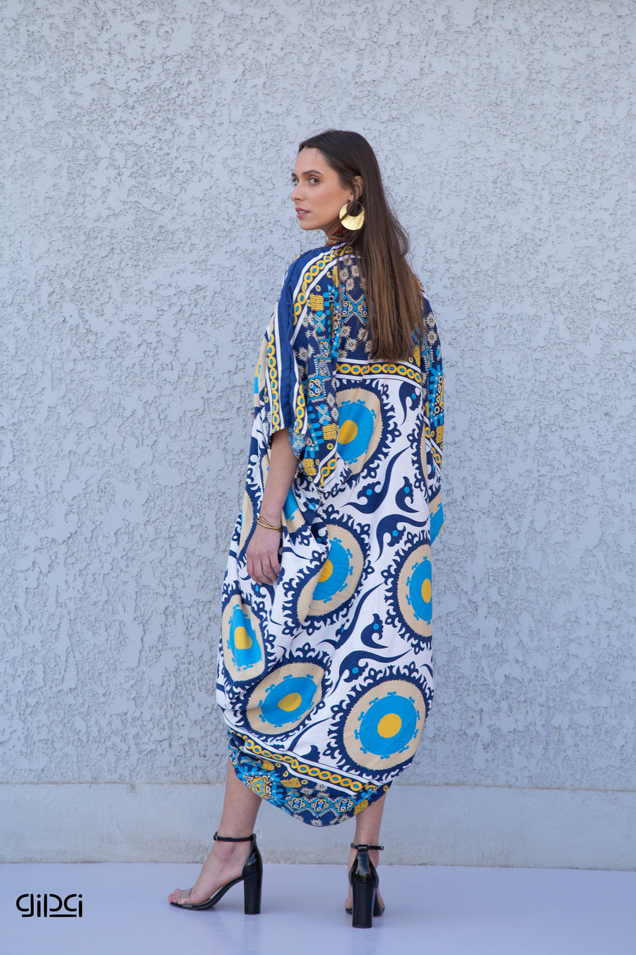 Colorful blue African Caftan dress,  Caftans for women, Loose fit caftan, caftans for women, Egyptian cotton caftan, Plus size kaftan
